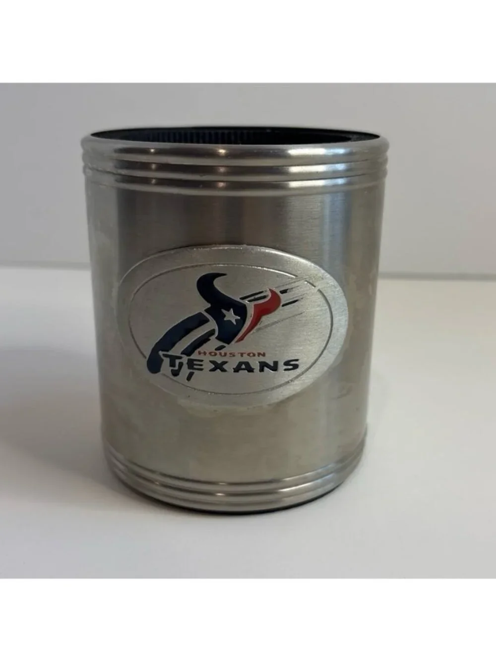 Houston Texans Stainless Steel Can Koozie – Vintage Y2K Sport Block Aesthetic